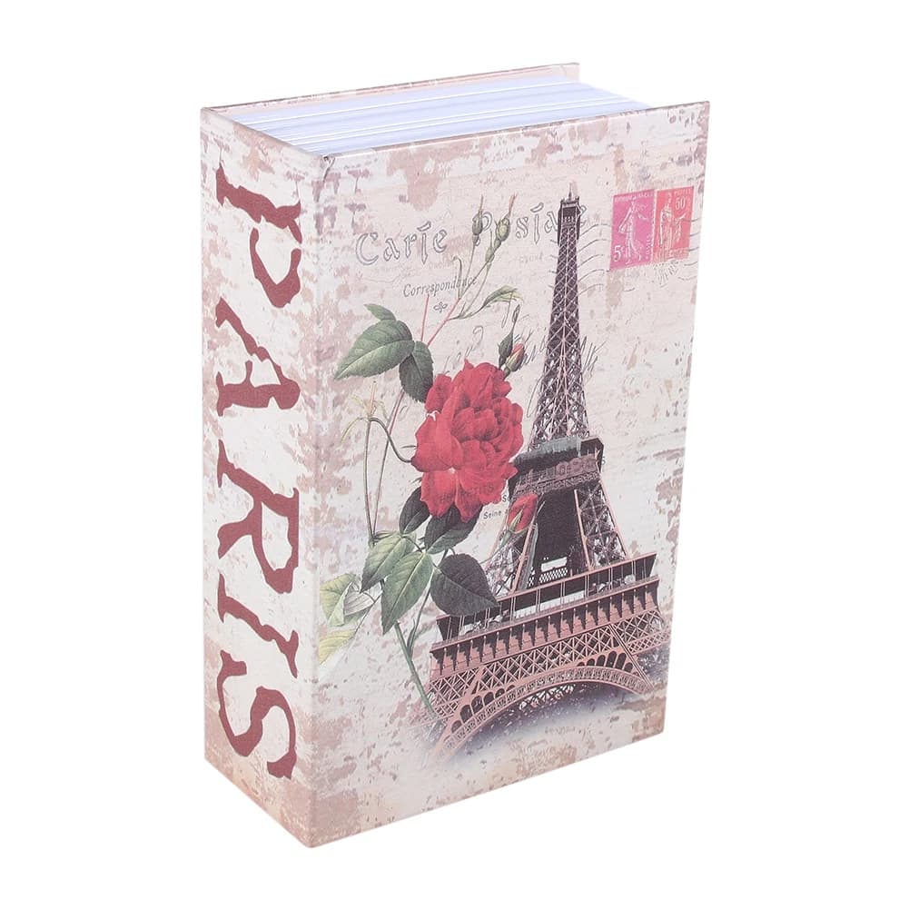 Coffre-fort en forme de livre, boîte de sécurité secrète pour argent, bijoux et documents, avec serr