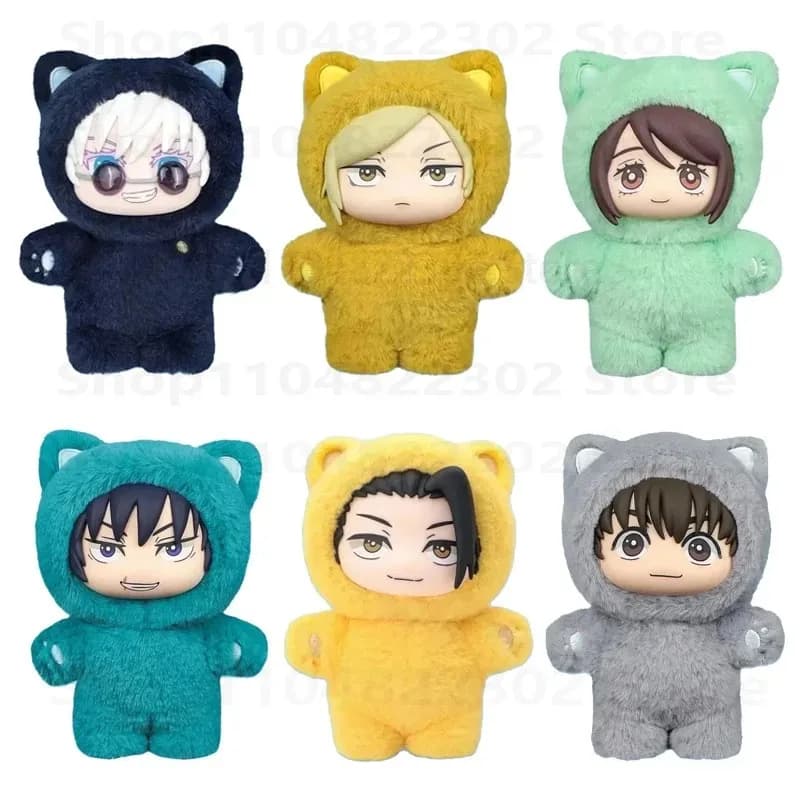 , Nouveau les monstres Jujutsu Kaisen vinyle visage poupée figurine sac à dos pendentif jouets cadea