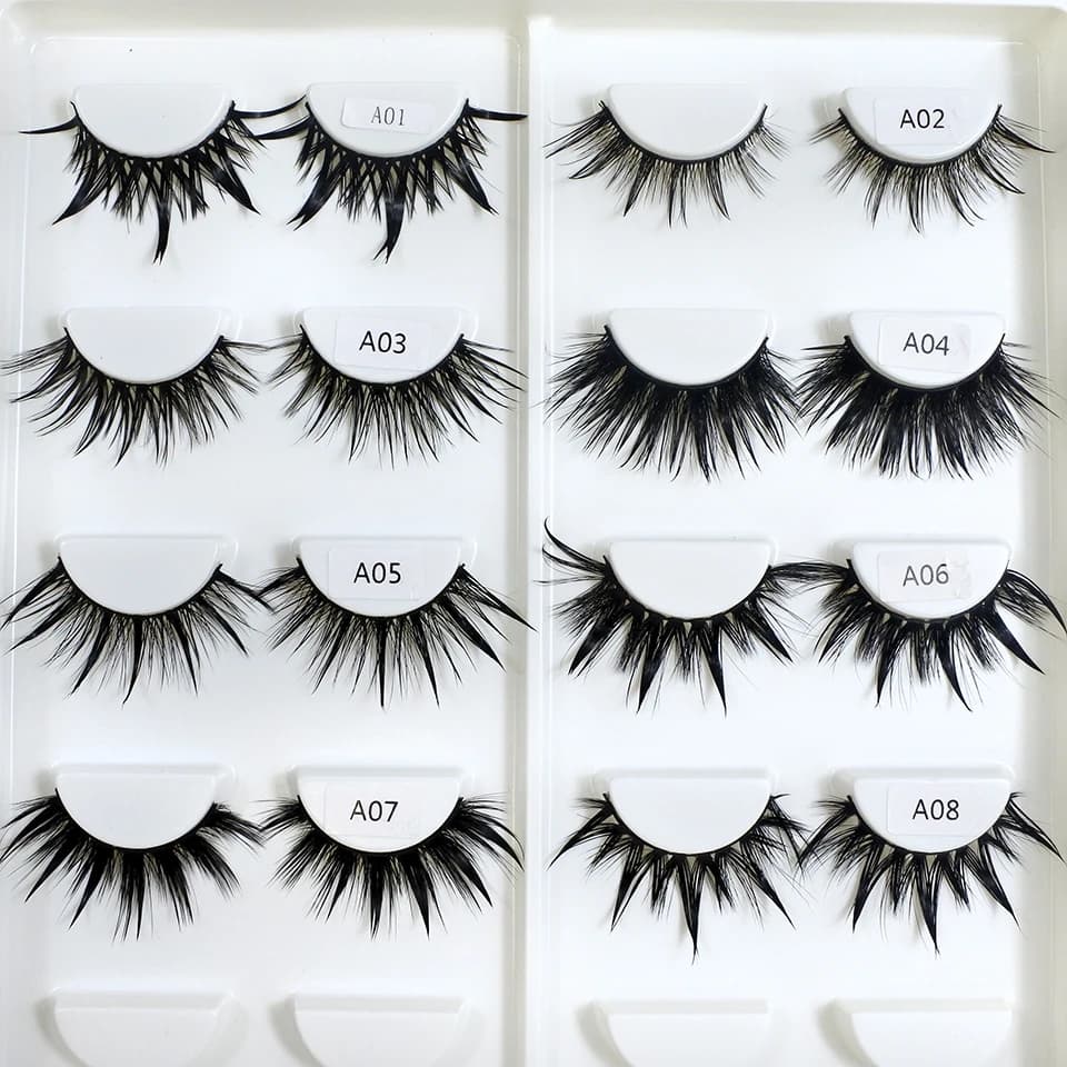 RED SIREN – faux-cils en Manga mouillés, longs, épais, naturels, à la mode, maquillage coréen, nouve