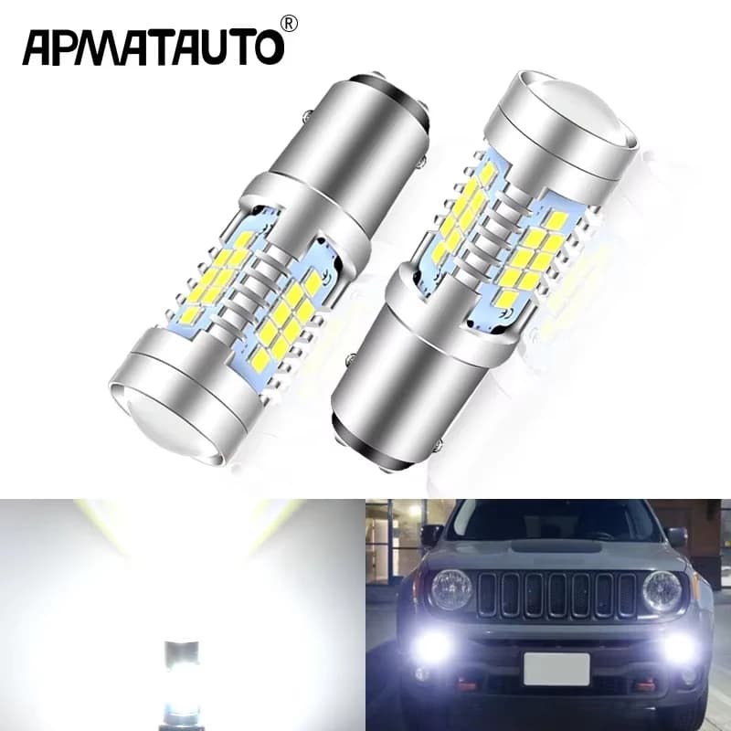 2 pièces Canbus pour Jeep Renegade 2015-up LED feux diurnes ampoules DRL 12v 1157 led P21/5W BAY15d 