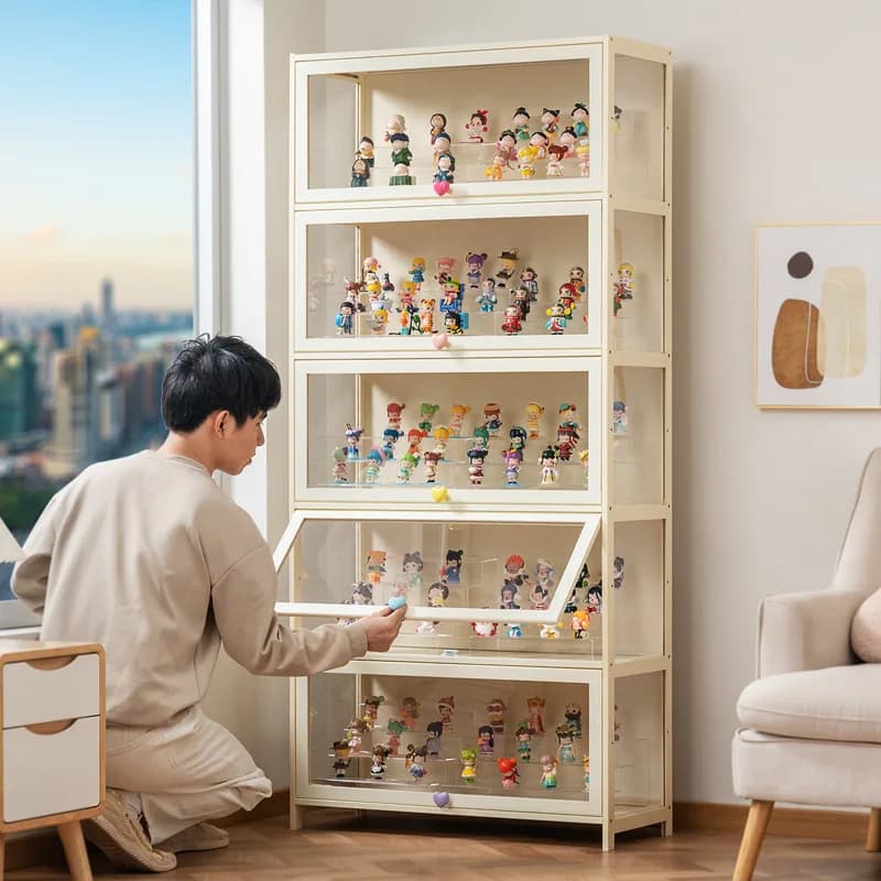 Figurine Lego vitrine ménage crème vent anti-poussière acrylique Transparent modèle jouet boîte aveu