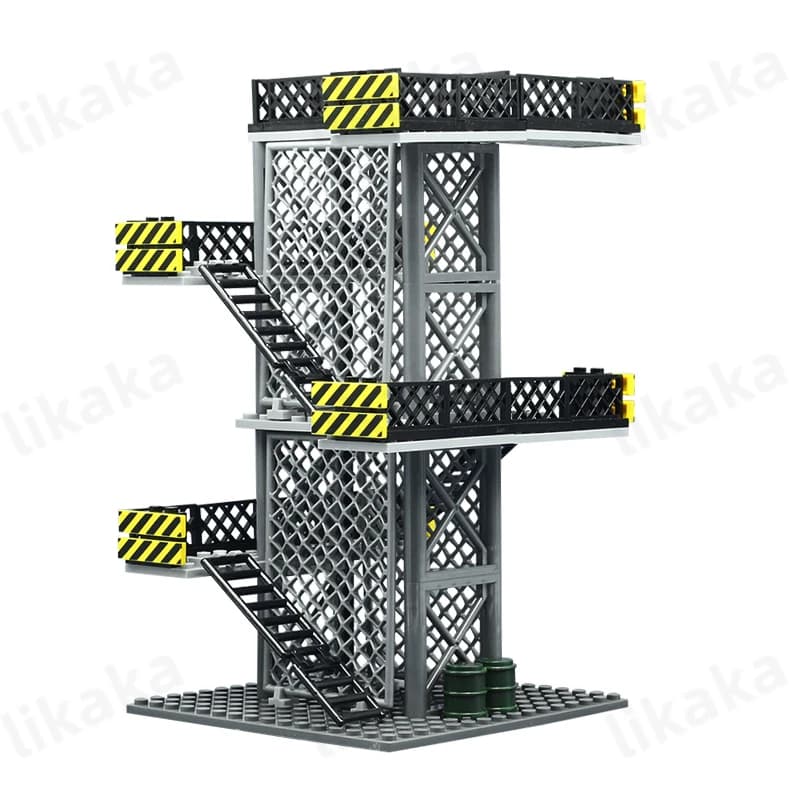 MOC – blocs de Construction de tour de garde militaire, jouet de bricolage, jouets pour garçons, cad