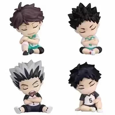 Figurine d'action authentique 2 Haikyuu Style de sommeil iwaizumi hajime Akaashi Keiji Oikawa Tooru 