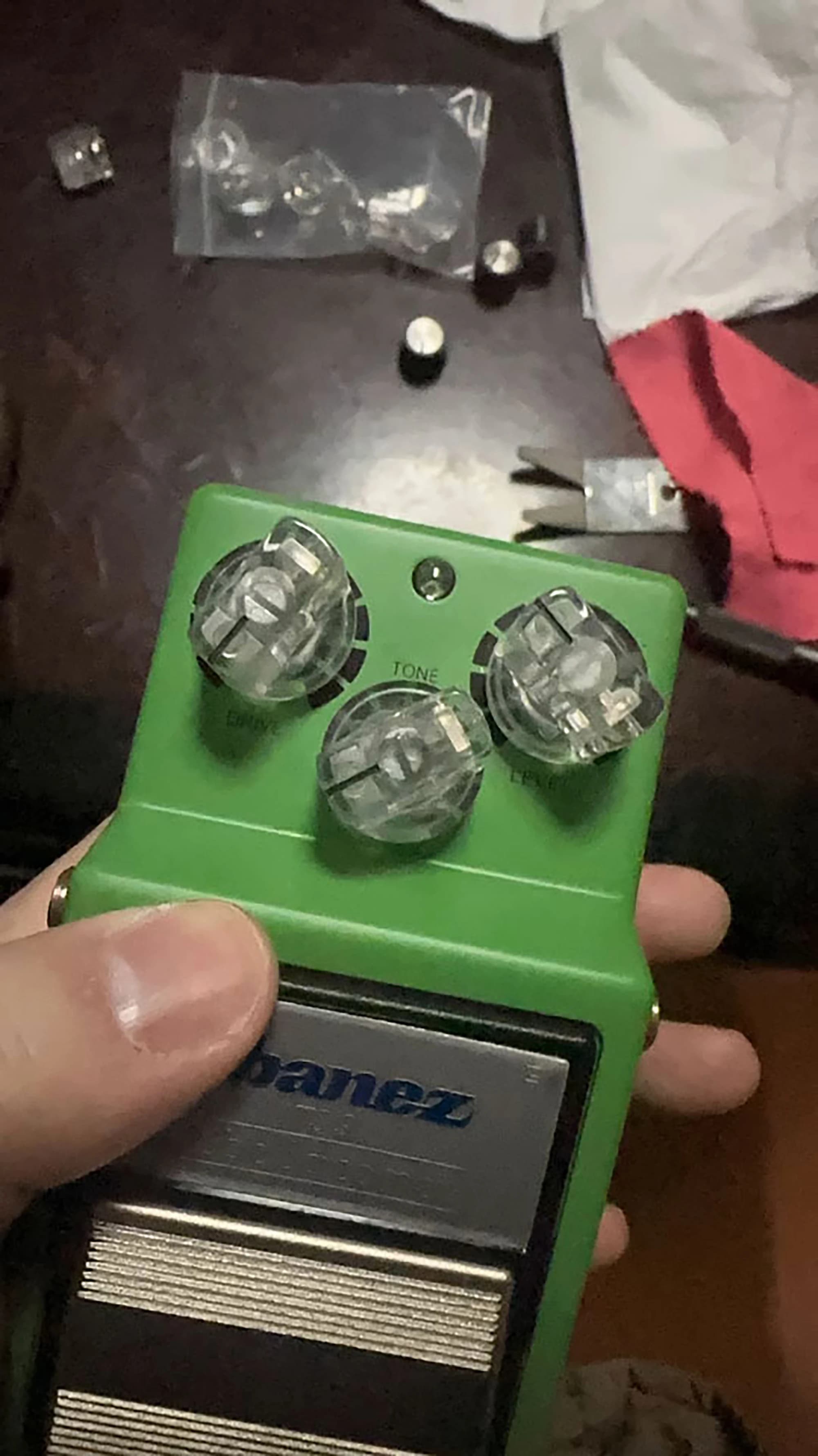 10 pièces ensemble en plastique bouton de potentiomètre bouton de guitare en aluminium 19*14.6MM 6.3