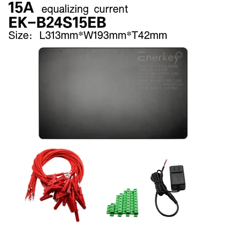 Enerkey 15A Smart Active Balancer 2S~24S pour batteries Lifepo4 / Lipo / LTO, équilibrage énergétiqu