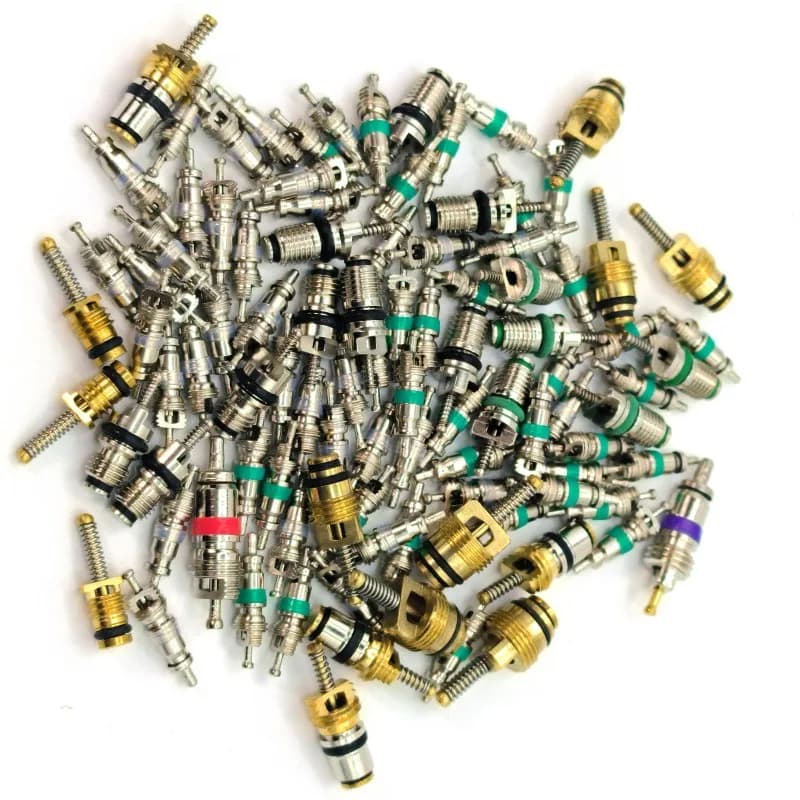 100 pcs/boîte R134A Voiture A/C Noyau Vannes Climatisation Automobile Assortiment Kit 1