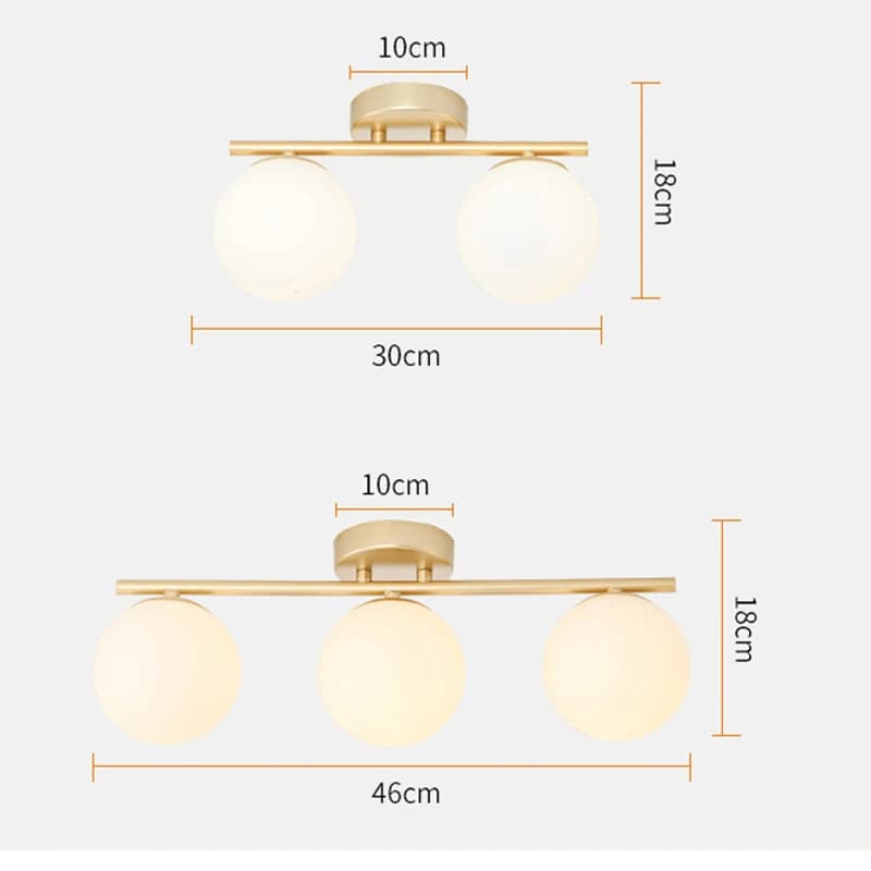 Lampe murale LED G9/E27, plafonnier en verre blanc laiteux, lumière dorée et noire pour couloir et p