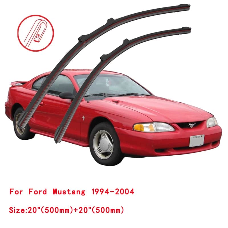 Essuie-glace Double en caoutchouc pour Ford Mustang coupé Convertible Mach-E 2004 2005 2006 2007 201