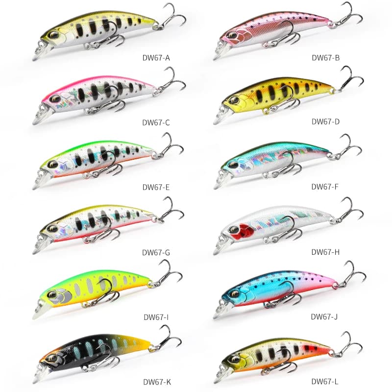 TSURINOYA 60S leurre de pêche méné coulant DW67 60mm 6.1g appât dur artificiel brochet bar truite Je