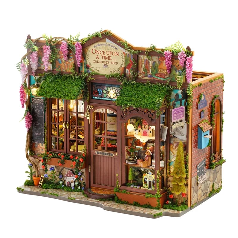 Micro maison de poupée, kit de puzzle 3D, modèle de construction, ensemble de jouets faits à la main