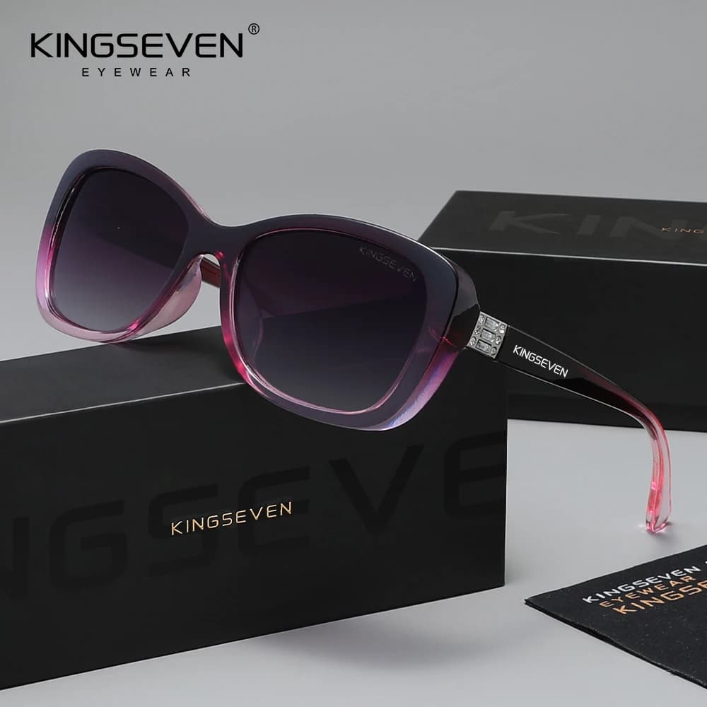 KINGSEVEN – lunettes de soleil polarisées UV400 pour femmes, monture ovale, classiques, décontractée