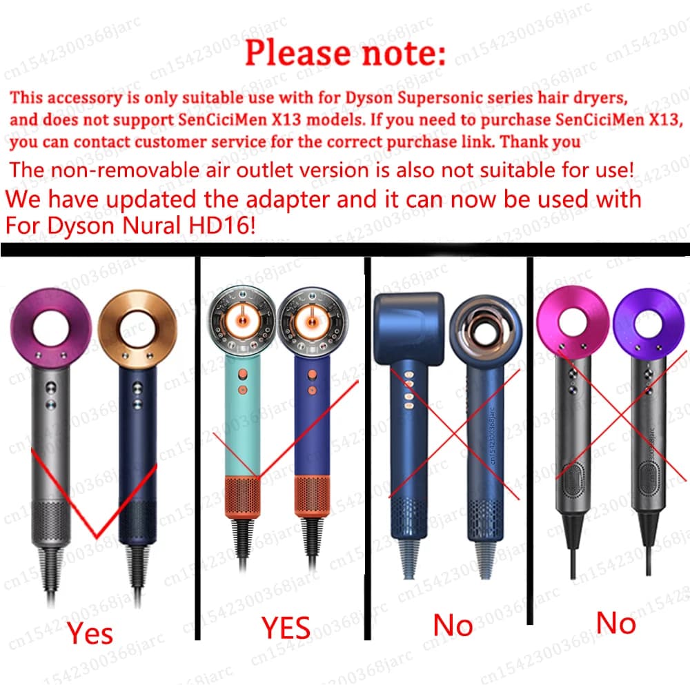 Accessoire de bouclage pour sèche-cheveux, buse de bouclage automatique améliorée pour Dyson Superso