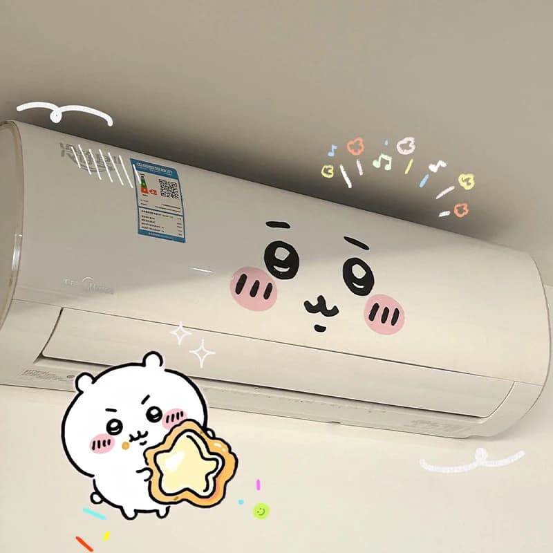 Chiikawa émoticône autocollant climatiseur embellissement et ugesse bricolage peinture décorative ma