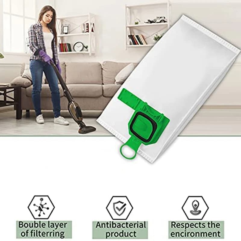 Kit de sac d'aspirateur Kobold, compatible avec Vorwerk, VK140, VK150