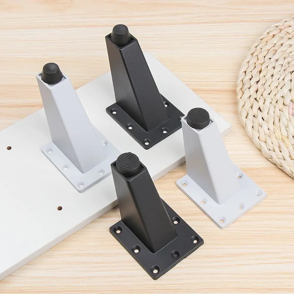 Pieds de meubles de maison Non-ald, noir et blanc, pieds de canapé, support d'armoire, support de ta