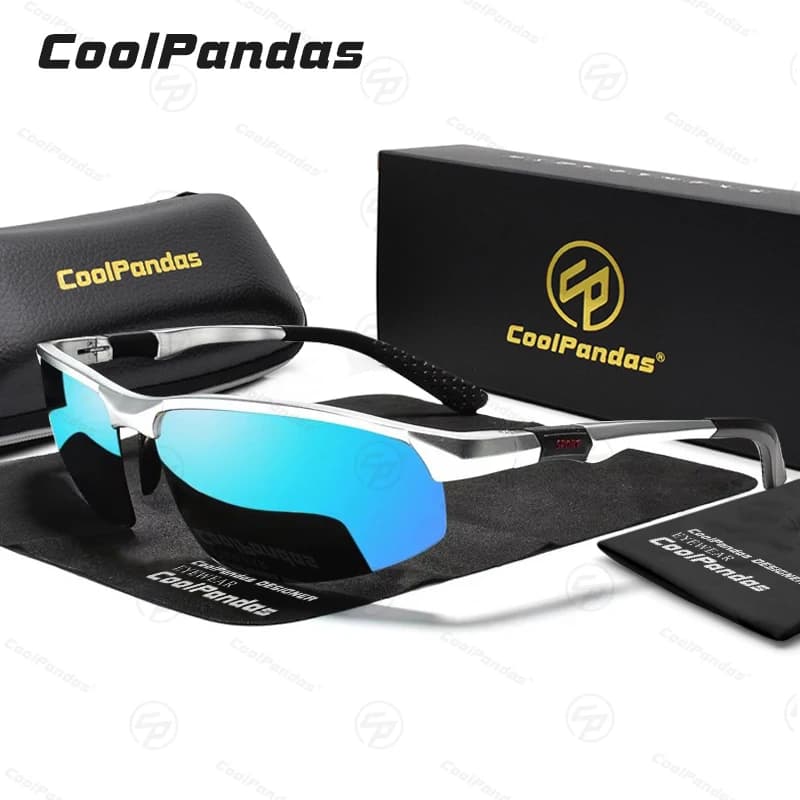 Lunettes de soleil polarisées de sport classiques pour hommes, lunettes anti-absorbe ouissement, lun