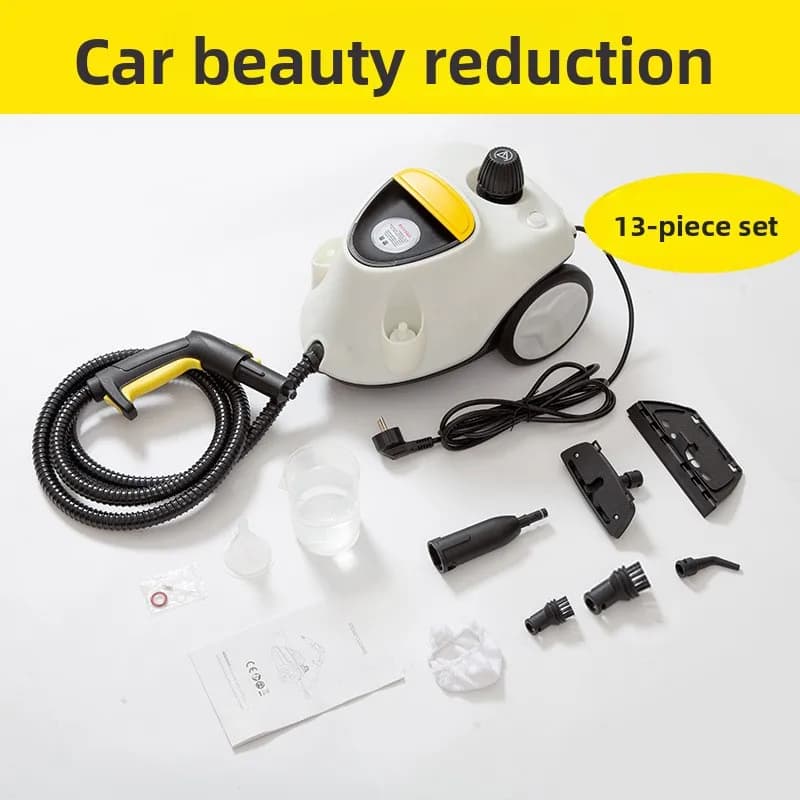 "Nettoyant vapeur professionnel 2100 W – Désinfectant robuste pour les détails de voitures, les tiss