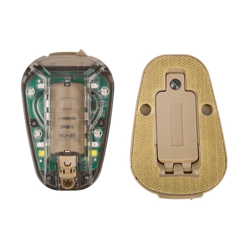 Lampe de casque de sport WADSN HEL STAR 6 GEN3 pour airsoft, bleu, vert, rouge, IR, stroboscopique, 