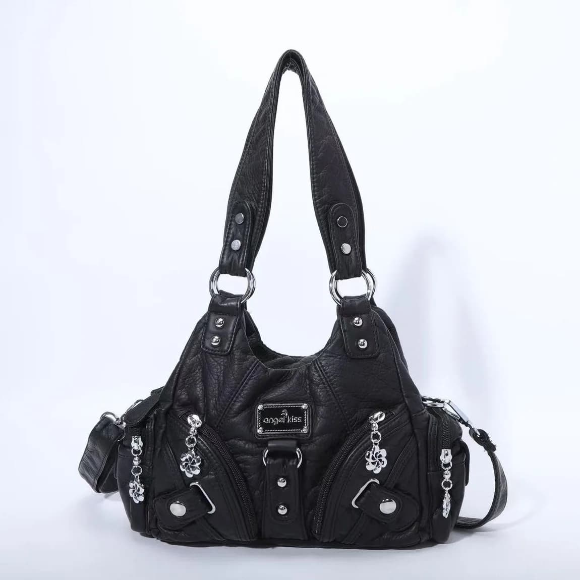 Sacs à main pour femmes, petit sac à bandoulière, fourre-tout souple, sacoche à la mode multi-poches