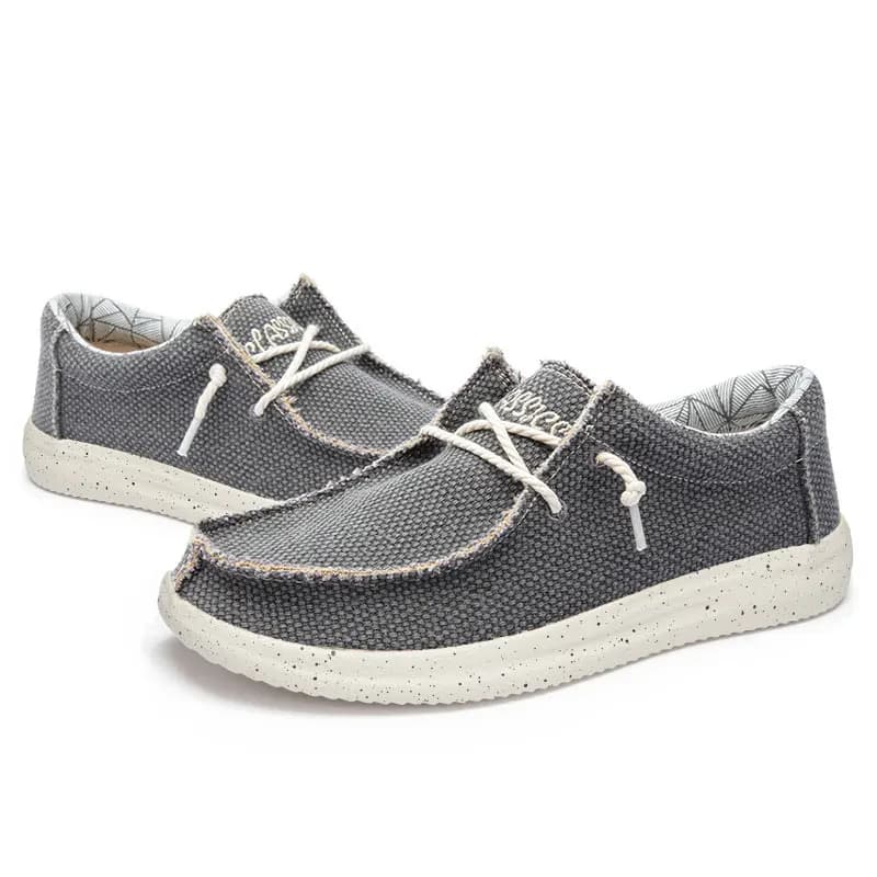 Mocassins légers en toile pour hommes, confortables et décontractés, semelle souple, bon pour la mar