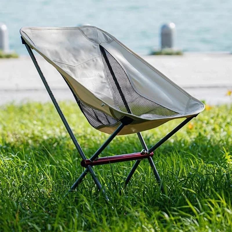 Chaise de Camping pliante Portable, cadre entièrement en aluminium, compacte avec sac de transport, 