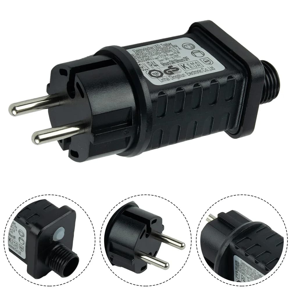 Adaptateur secteur transformateur chaîne lumières 6W 31V LED minuterie alimentation adaptateur secte