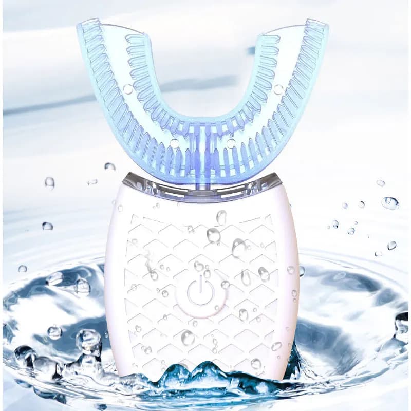 Brosse à dents électrique sonique Type U, tête en silicone, Charge USB automatique intelligente à 36