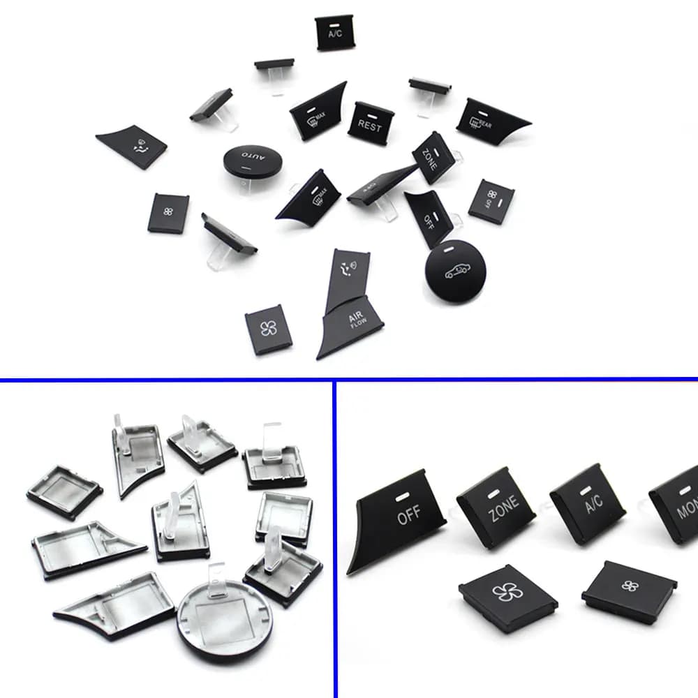 Bouton de commande de climatisation pour Mercedes Benz, tableau de bord, volume, AC, chauffage, couv