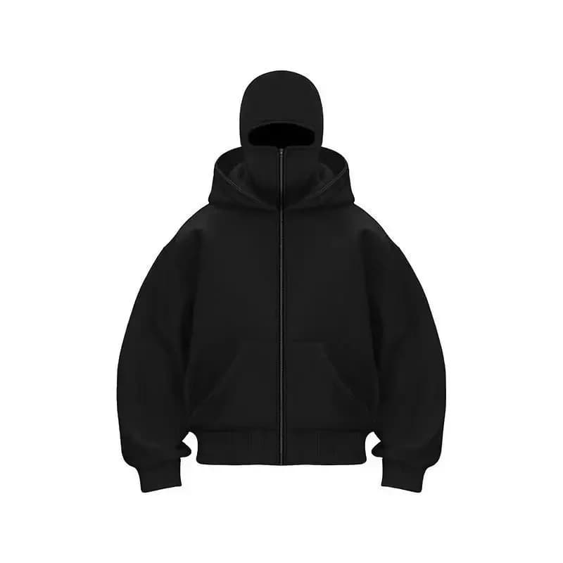 Cagoule gothique Y2K pour hommes et femmes, Harajuku, nouvel article d'hiver, sweat-shirt à Double c