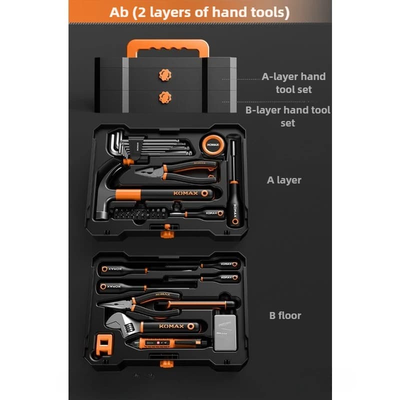 Ensemble de boîtes à outils domestiques, ensembles d'outils manuels multifonctionnels, matériel Port