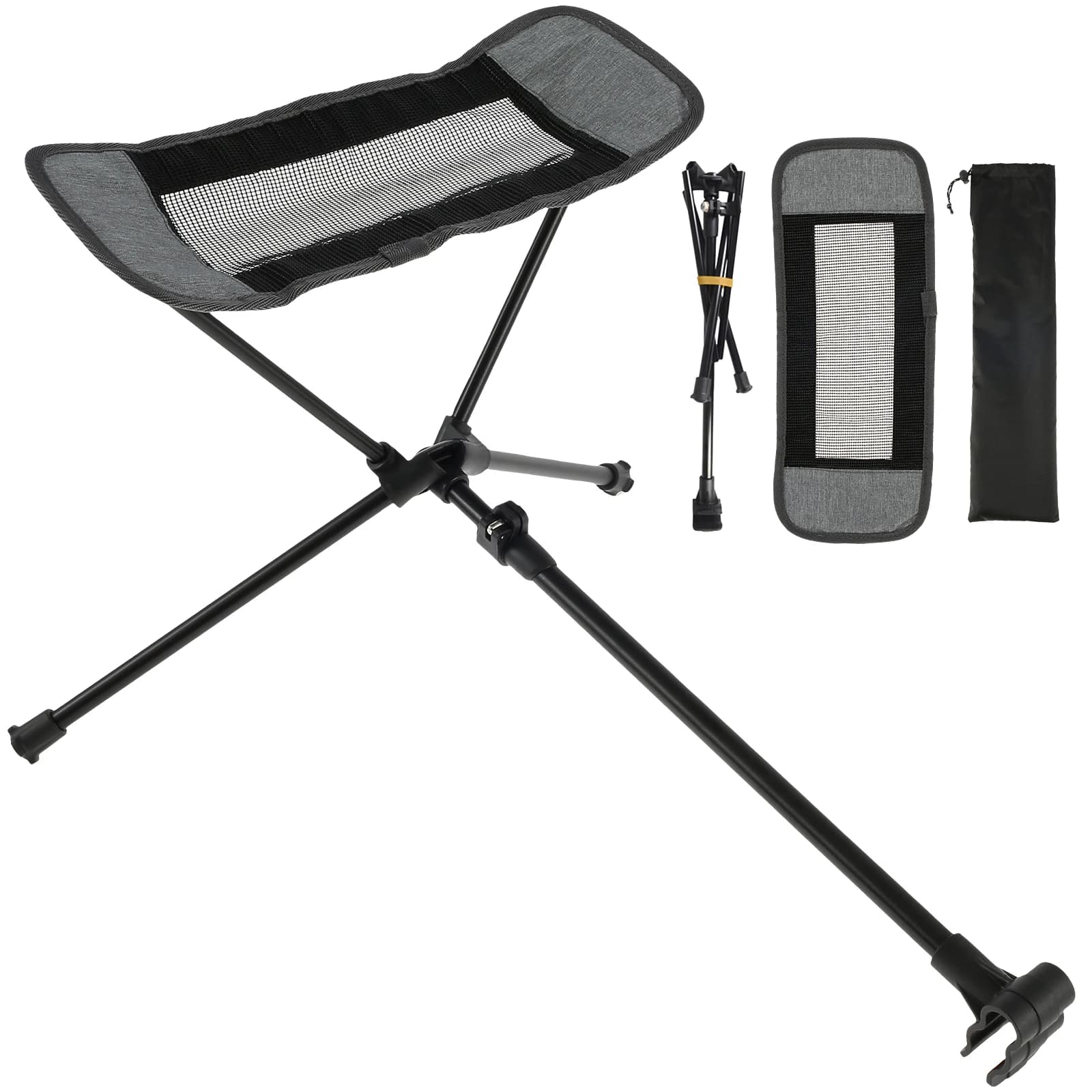 Chaise portable d'extérieur pliable, repose-pieds de camping, chaise inclinable, chaise lunaire, rep