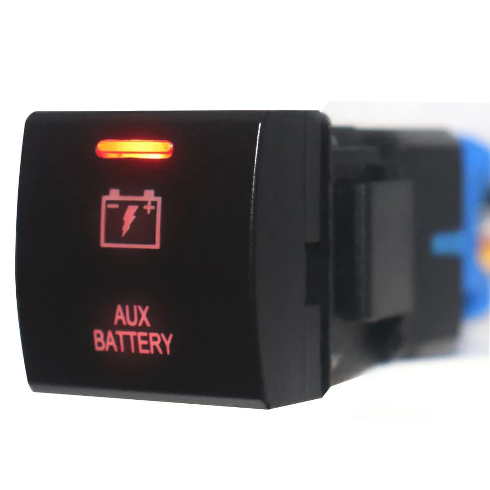 Bouton de commutation de klaxon chauffant au volant, lumière LED DRL pour Toyota Prado série 150 Cam