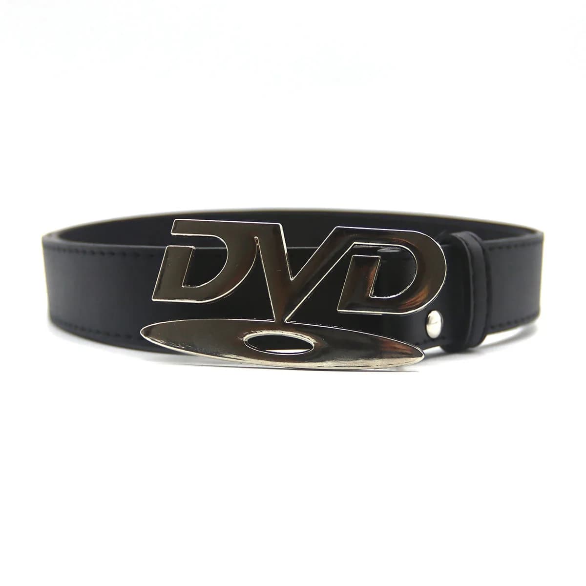 Ceinture pour femme tendance Y2K, design rétro avec boucle DVD, ceinture en jean tendance pour influ