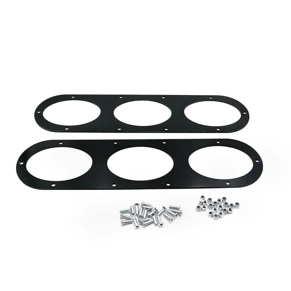 Panneau de diffuseur de DIVERSION d'air de pare-chocs arrière en aluminium, 2 pièces