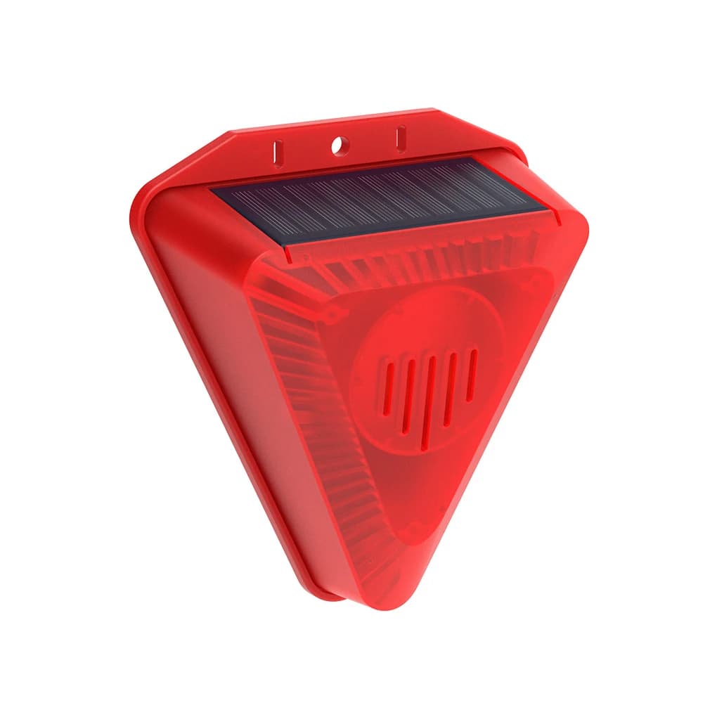 Lumière d'alarme solaire 6 LED, étanche IP65, capteur extérieur, sirène, aboiement de chien, sécurit