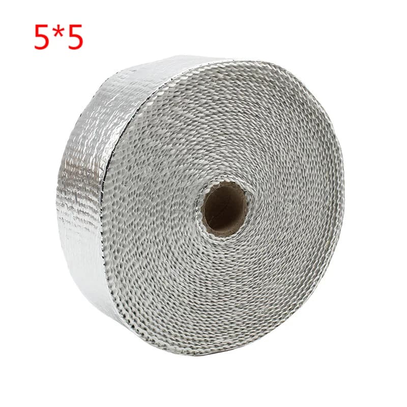 Ruban thermique de protection avec attaches en acier inoxydable pour moto, bande ronde pour tuyau en