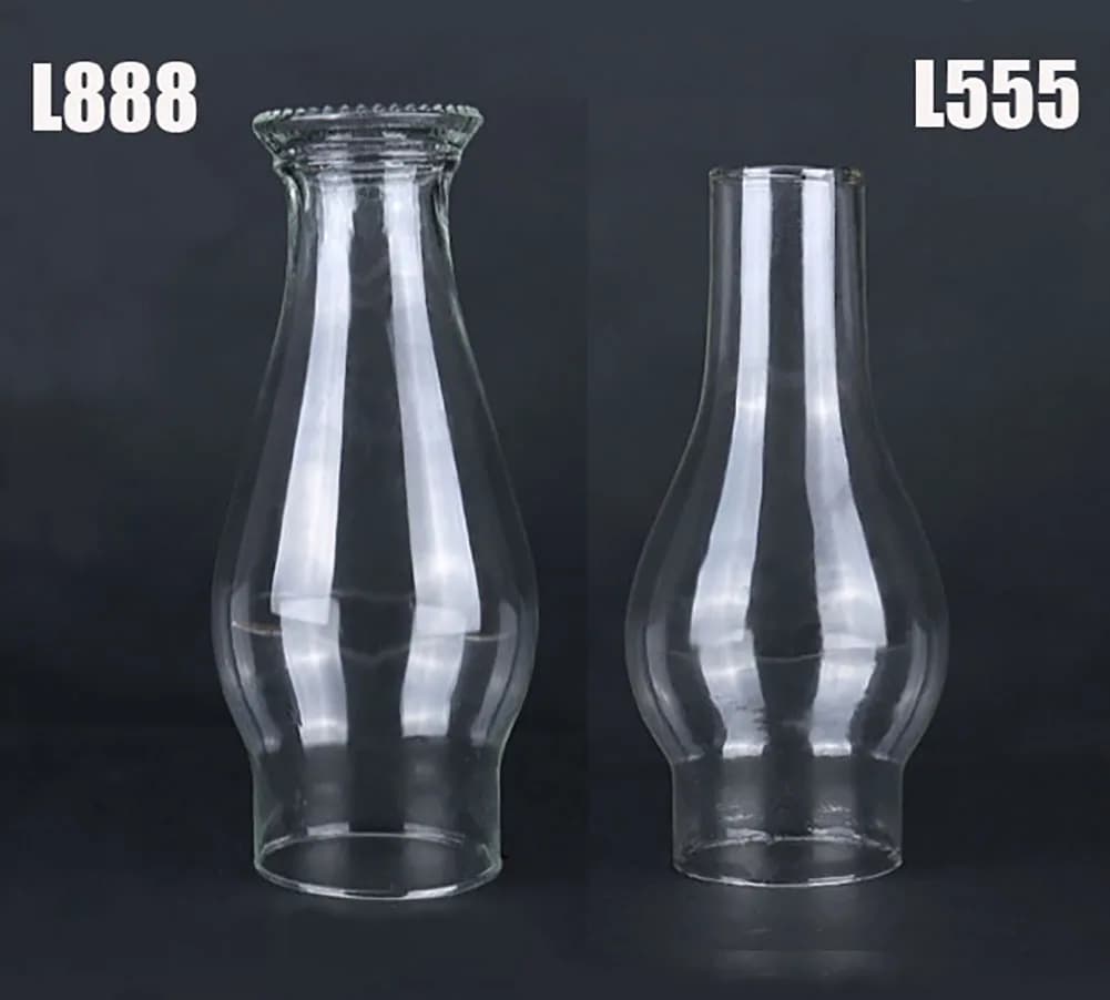 MEMEOKON L555 L888 abat-jour en verre lampe à kérosène mèche bougie à huile abat-jour classique rétr