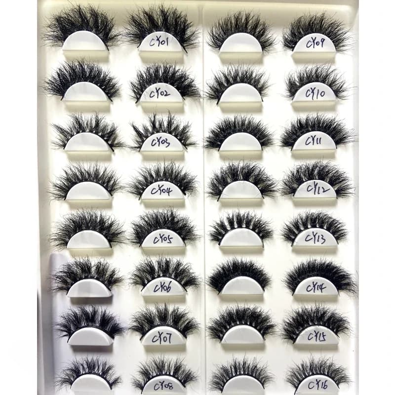 16 Styles mélanger cils de vison 3D cils de vison 100% cils sans cruauté cils naturels réutilisables