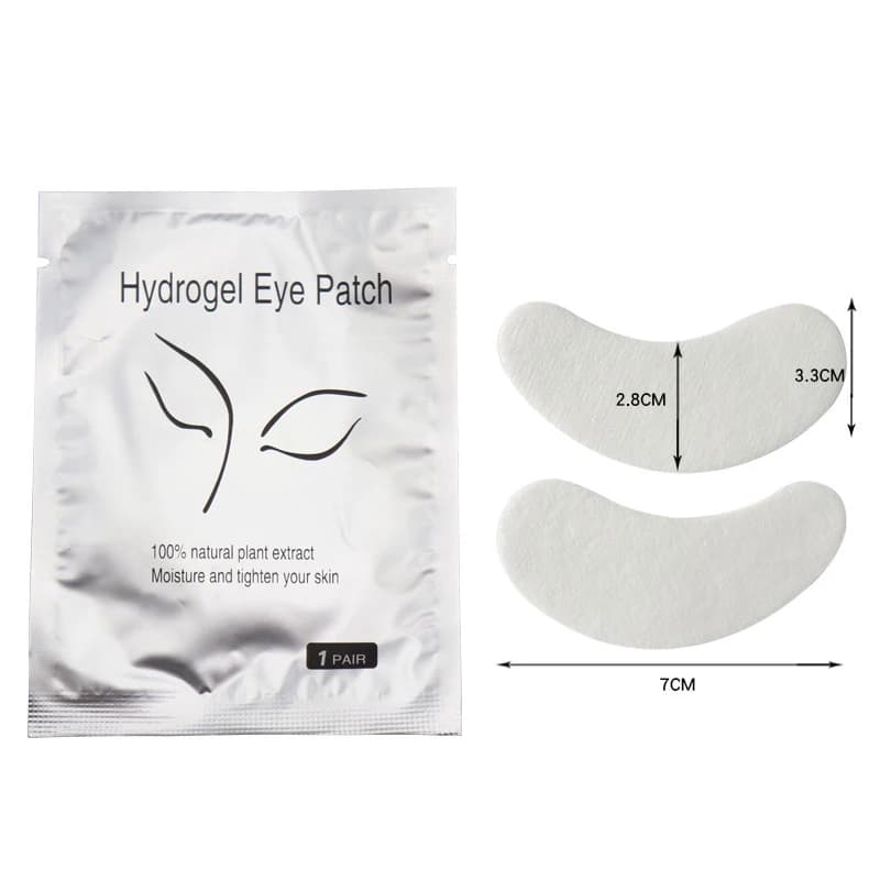 50 paires de patchs pour cils sous les yeux, coussinet d'isolation pour les yeux, élimine l'hydrogel