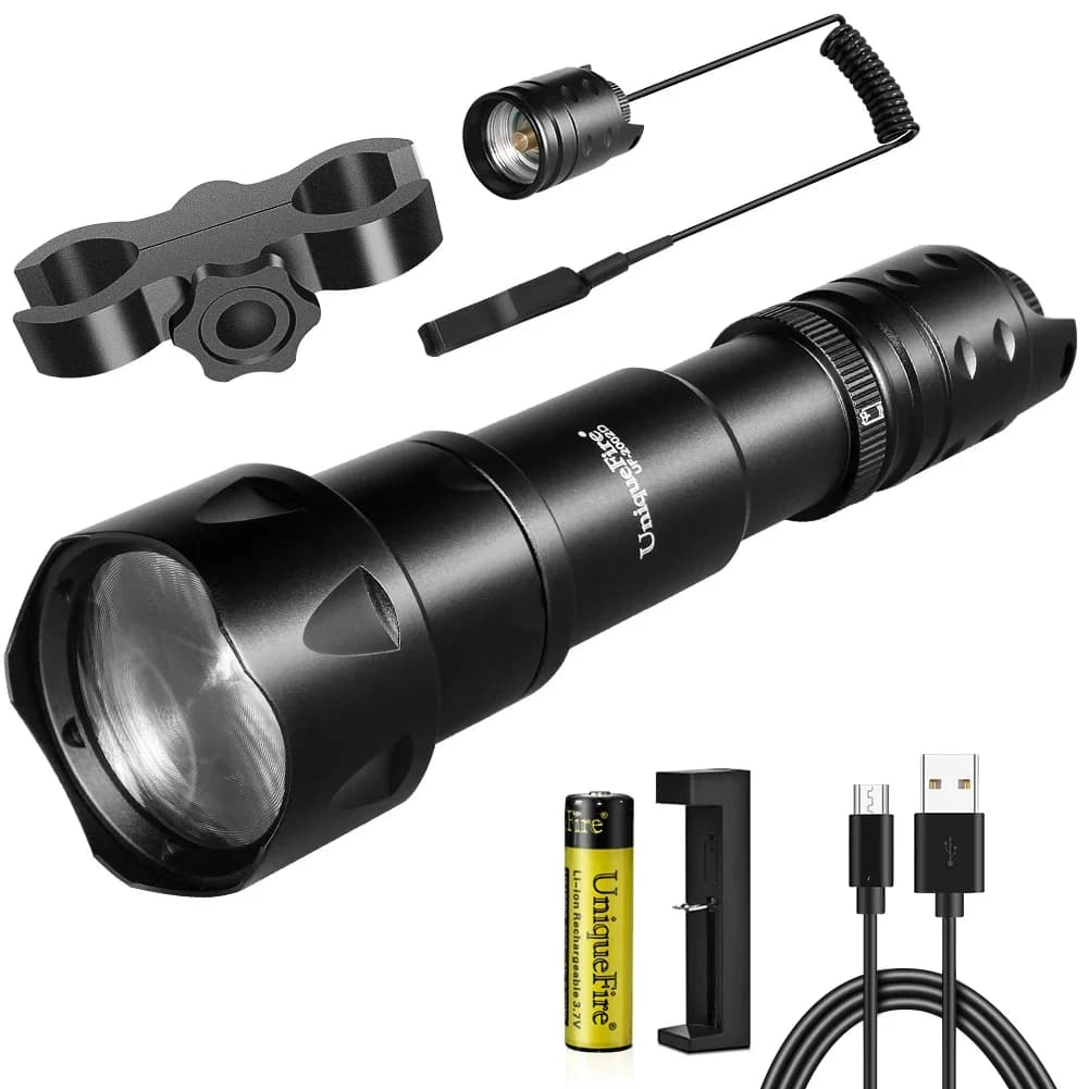UniqueFire-Lampe de poche LED pour la chasse, 200OJ, objectif 44mm, Vcsel IR 940nm, 850 nm, 810nm, n