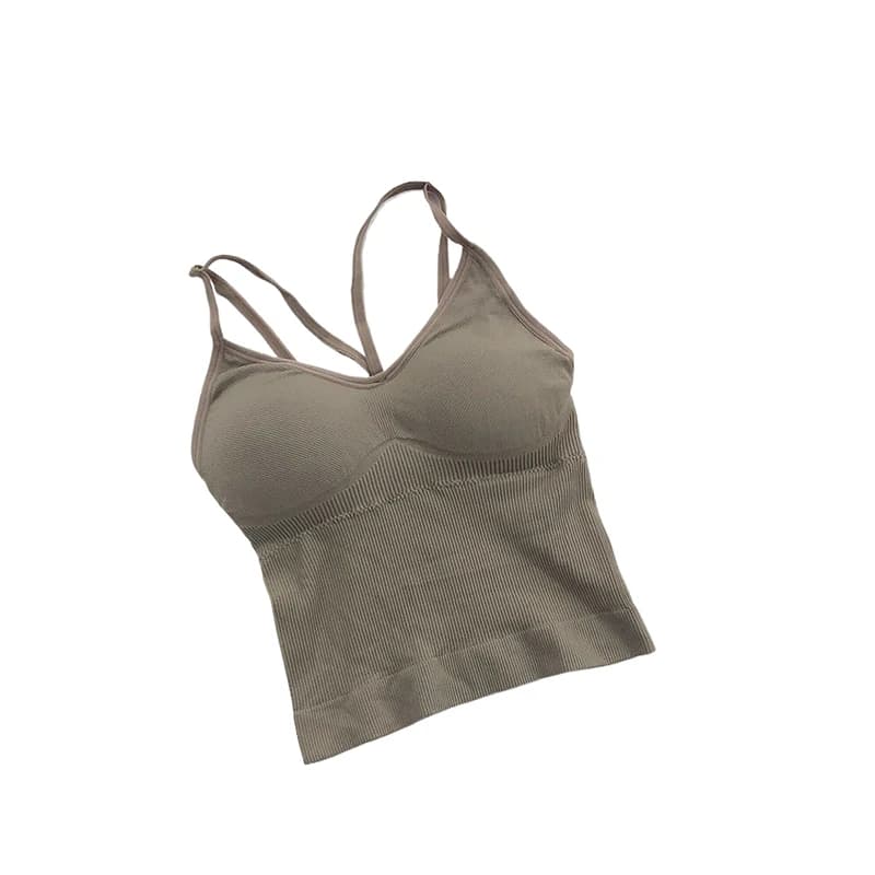 Soutien-gorge push-up en coton pour femmes, sexy, col en V, bustier tubulaire, mode, sous-vêtements 