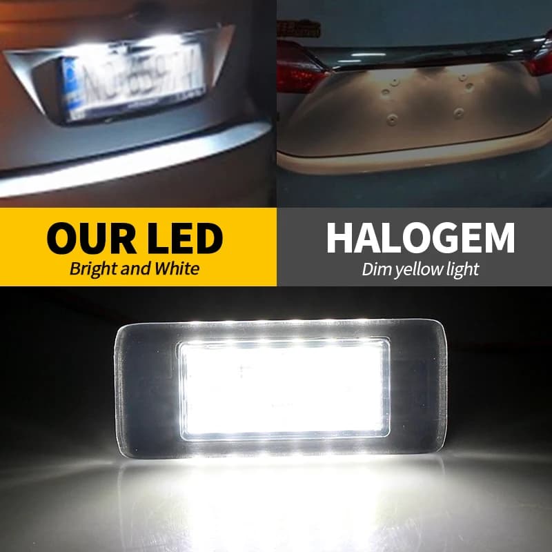 Lumières de plaque d'immatriculation Canbus LED blanches, 2 pièces, pour Chevrolet Malibu 2016 – 202