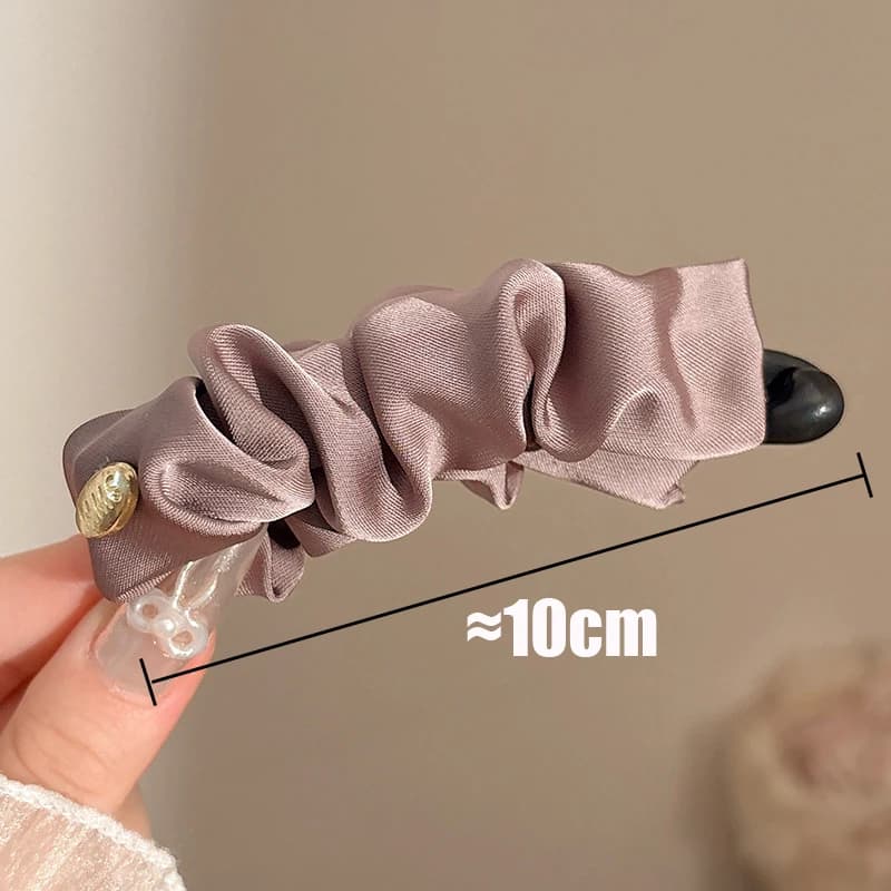 Pince à cheveux banane en Satin pliable, style coréen élégant, solide, pour femmes et filles, orneme