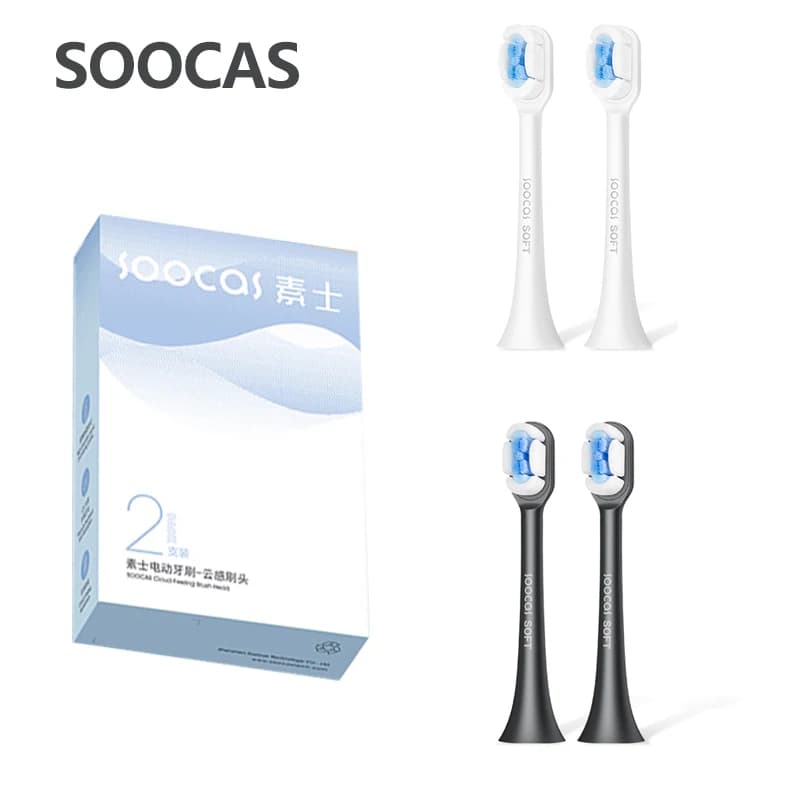SOOCAS X3S/X3U têtes de brosse à dents de remplacement d'origine SOOCAS x3pro/D2/D3S/D5 tête de bros