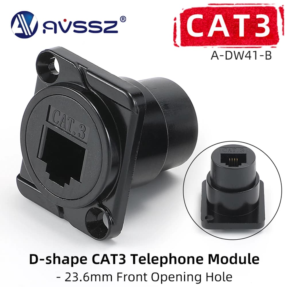 Module de prise en métal Type D USB 3.0 2.0 type-c réseau RJ45 CAT6 CAT6A HDMI 2.0 connecteurs de câ