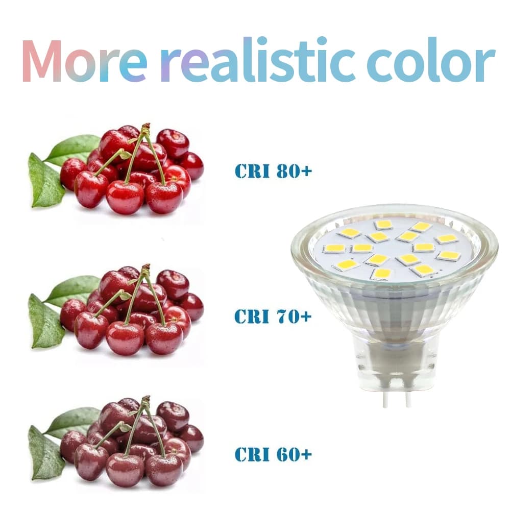 Ampoule Led MR11 AC12V 5W, sans scintillement, 120 degrés, 2835smd, 15 diodes, Mini projecteur GU4, 
