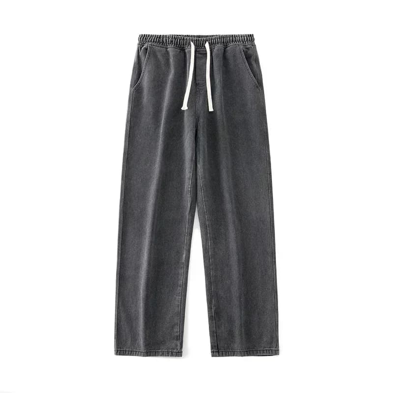 Nouveau Streetwear jean ample hommes Style coréen mode ample droit pantalon à jambes larges hommes m