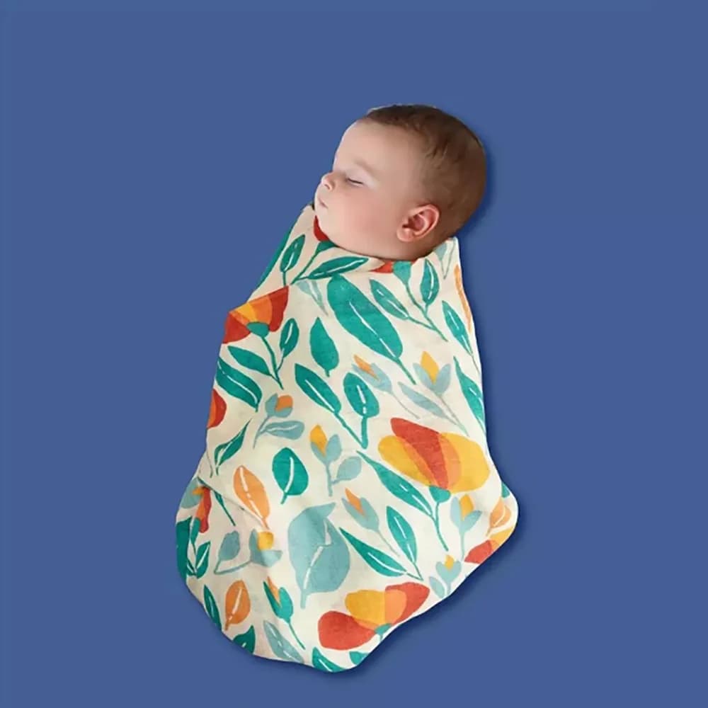 Couverture d'emmaillotage en mousseline pour bébé, serviette de bain douce pour nouveau-né, coton de