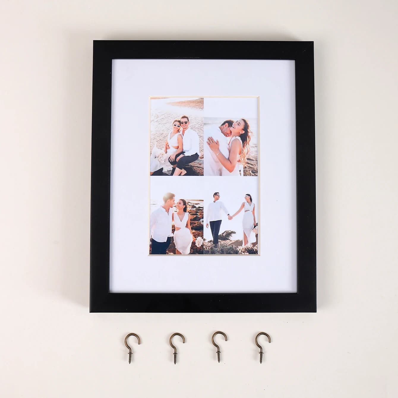 Cadre photo mural DIY avec crochet, pour photos de 8x10 pouces, installation facile, décoration inté