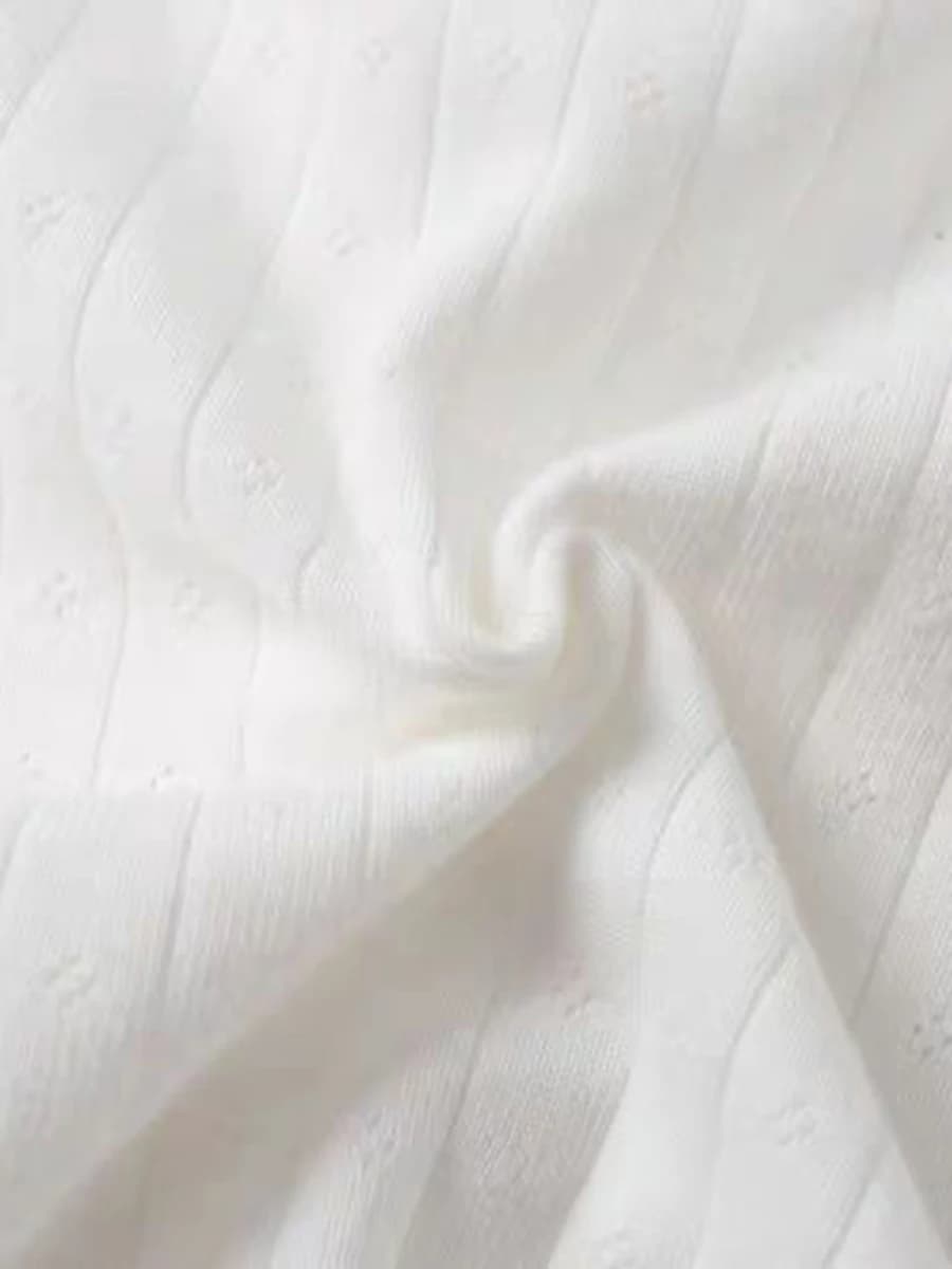 T-shirt à manches longues et col rond en dentelle pour femme, haut court et Chic, motif Floral, ajou